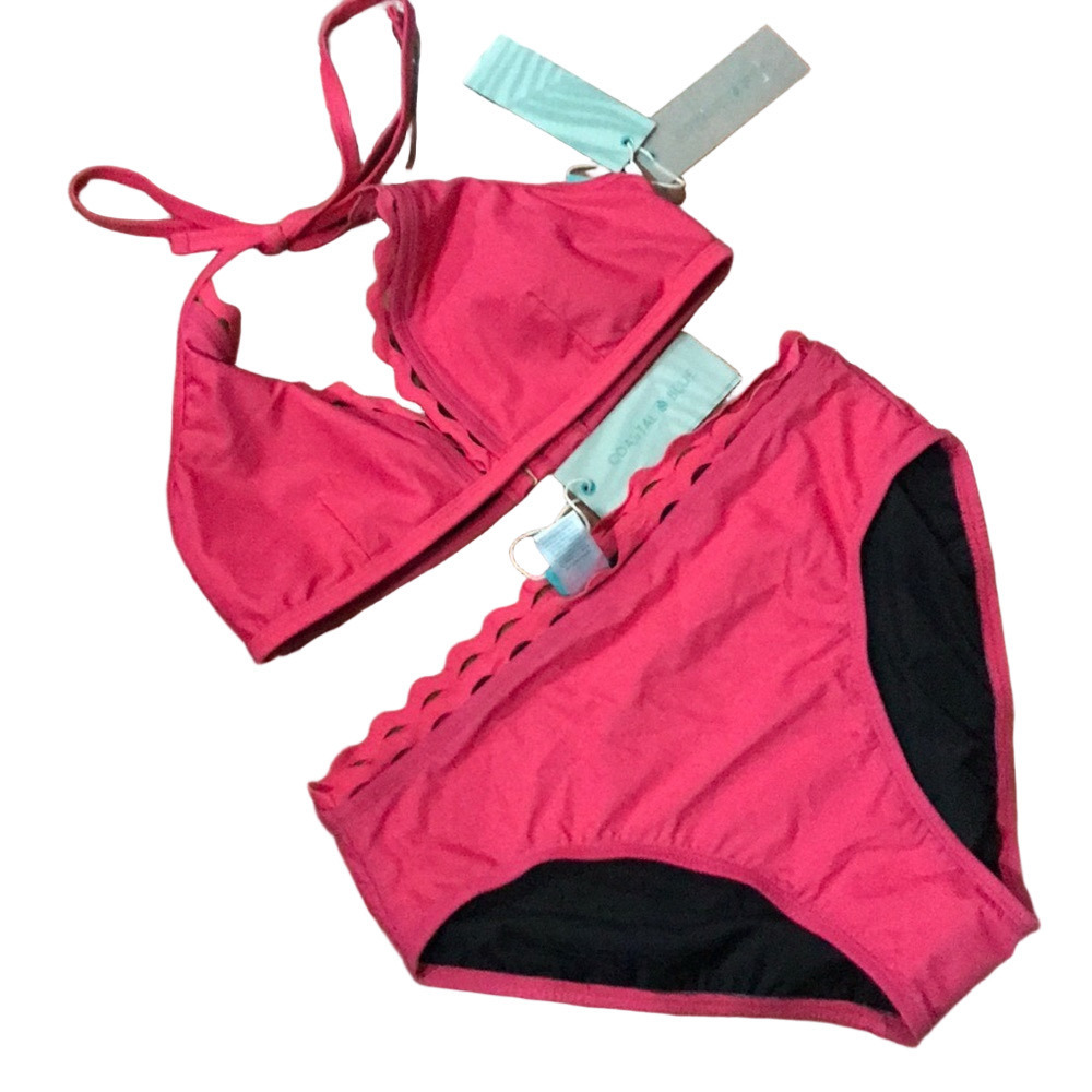 NWT women’s pink M bikini